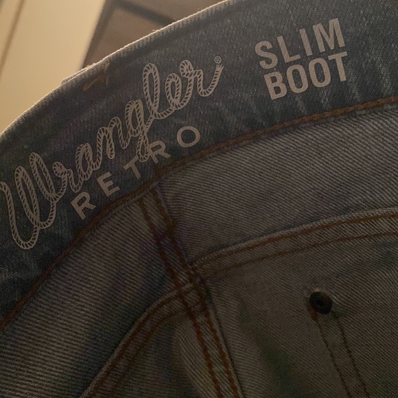 Wrangler retro jeans never worn heavy starched (slim boot) 34/34 - Picture 5 of 5